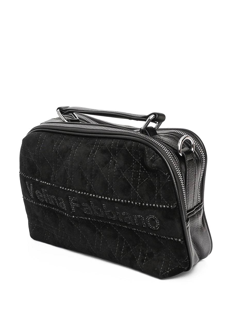 Черная сумка-кроссбоди с фирменным логотипом
